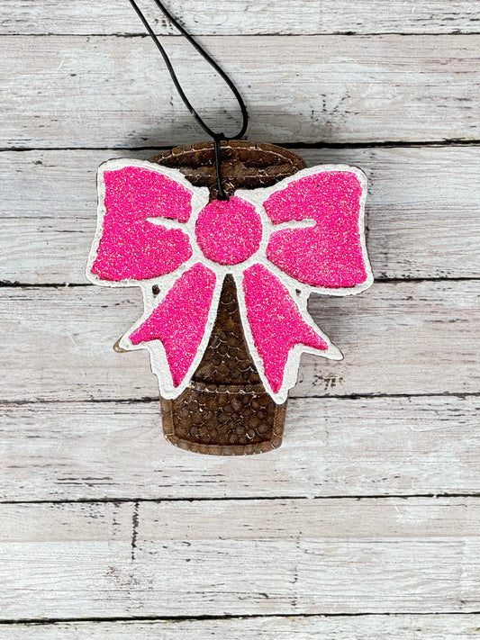 Coffee cup bow(Spiced Mahogany)