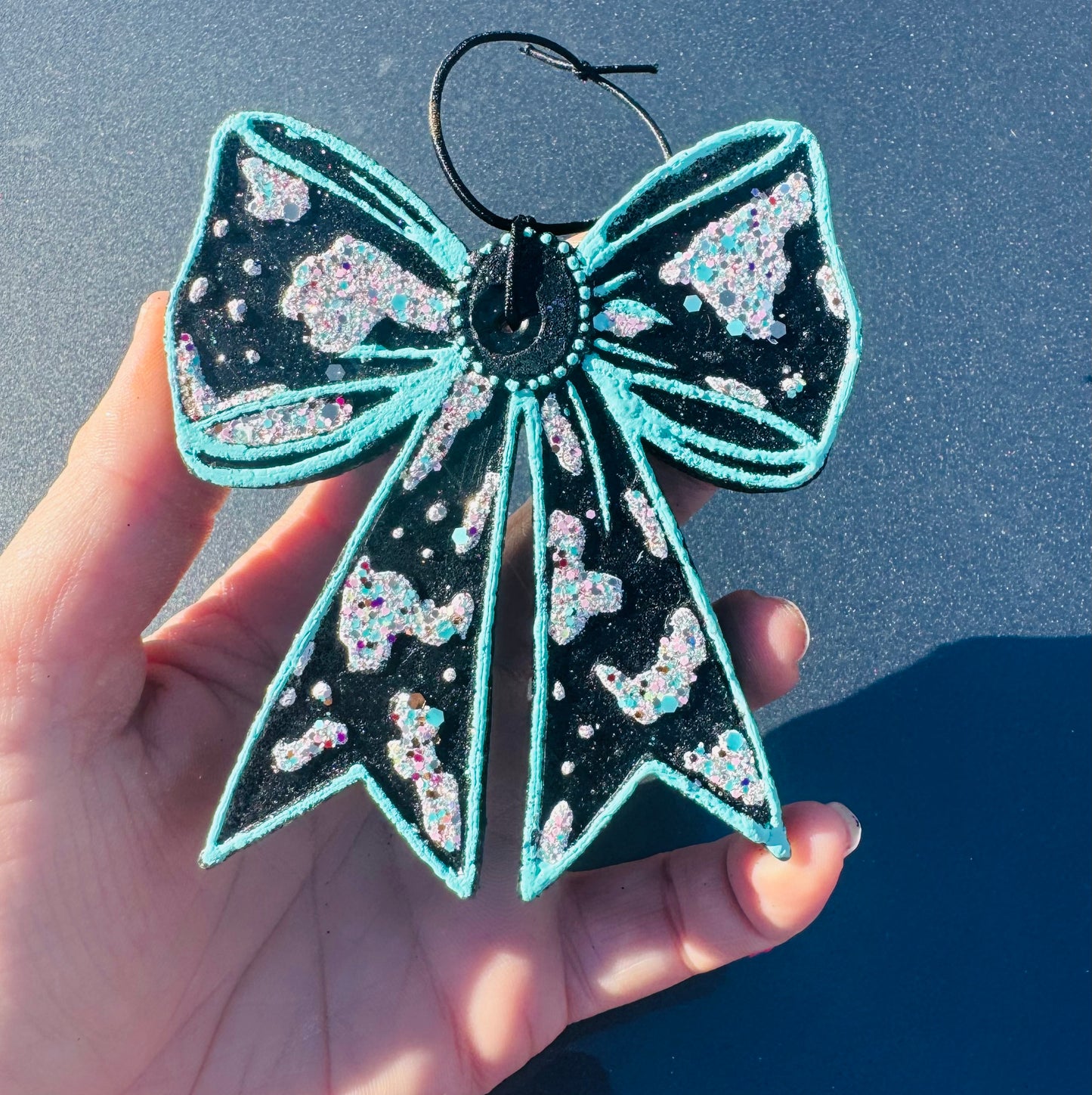 Cowprint Bow (Mahogany Paradise)