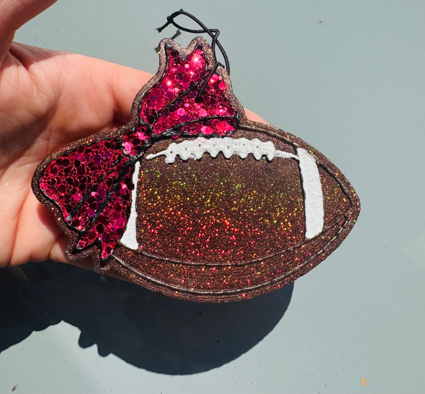 Football with bow (Pumpkin Spice)