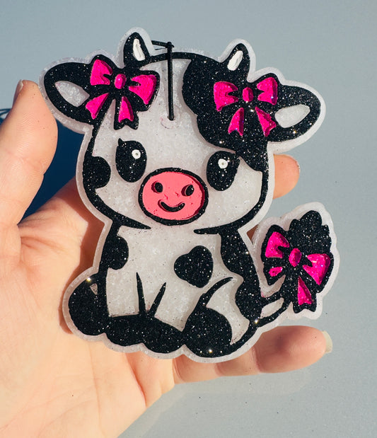 Cow pink bow(Mahogany Paradise)